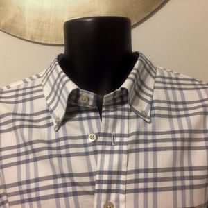 Burberry Men's Blue Alexander Stripe Button Down
